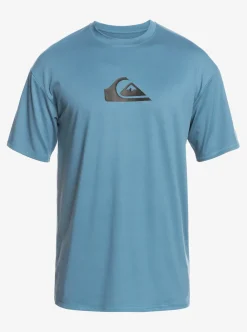 Mens Quiksilver Rashguards|Solid Streak Short Sleeve Upf 50 Surf Tee
