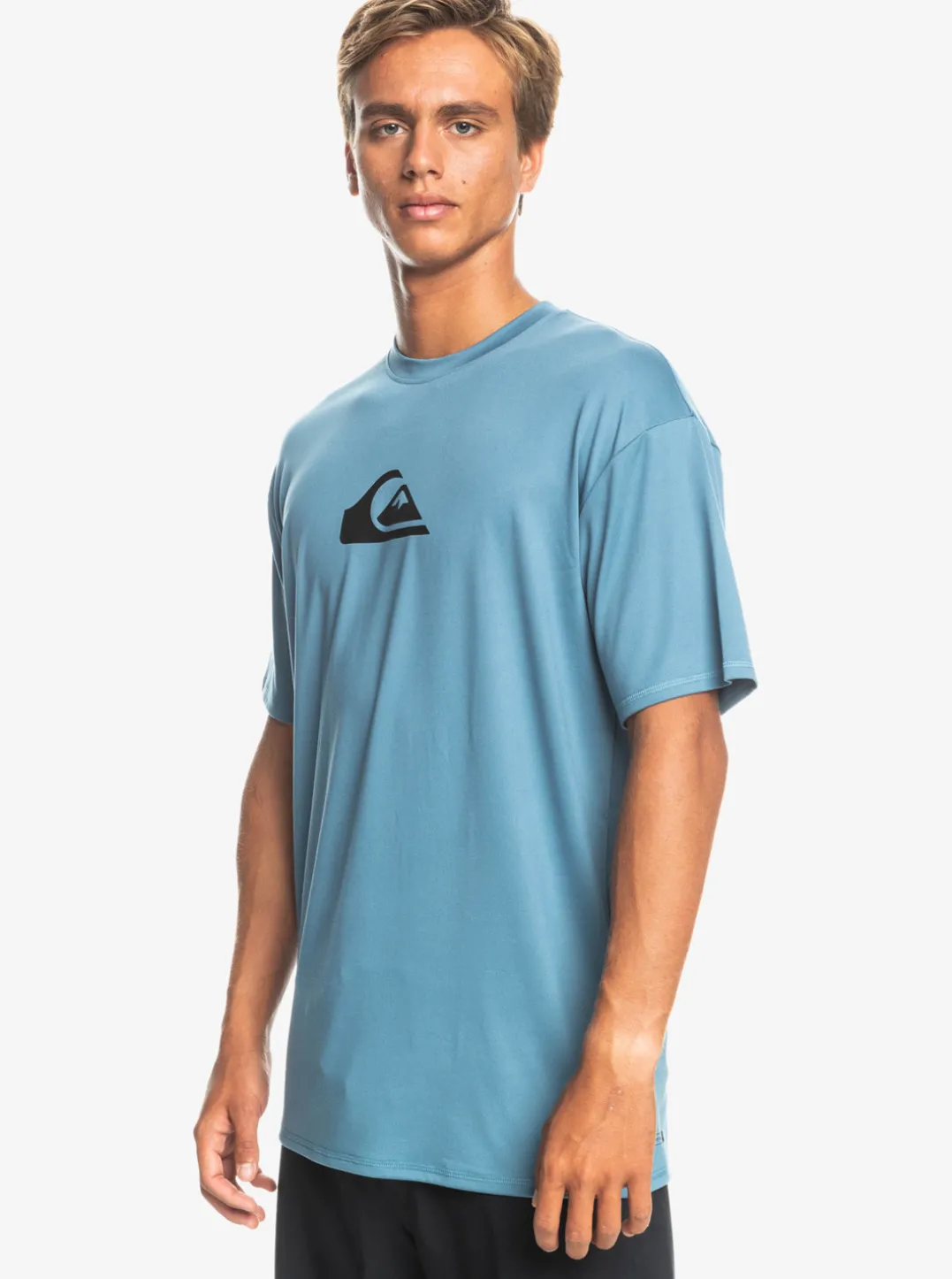 Mens Quiksilver Rashguards|Solid Streak Short Sleeve Upf 50 Surf Tee