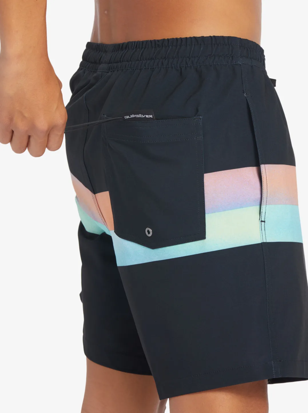 Mens Quiksilver Elastic Waist|Surfsilk Air-Brush 17" Volleys For Men
