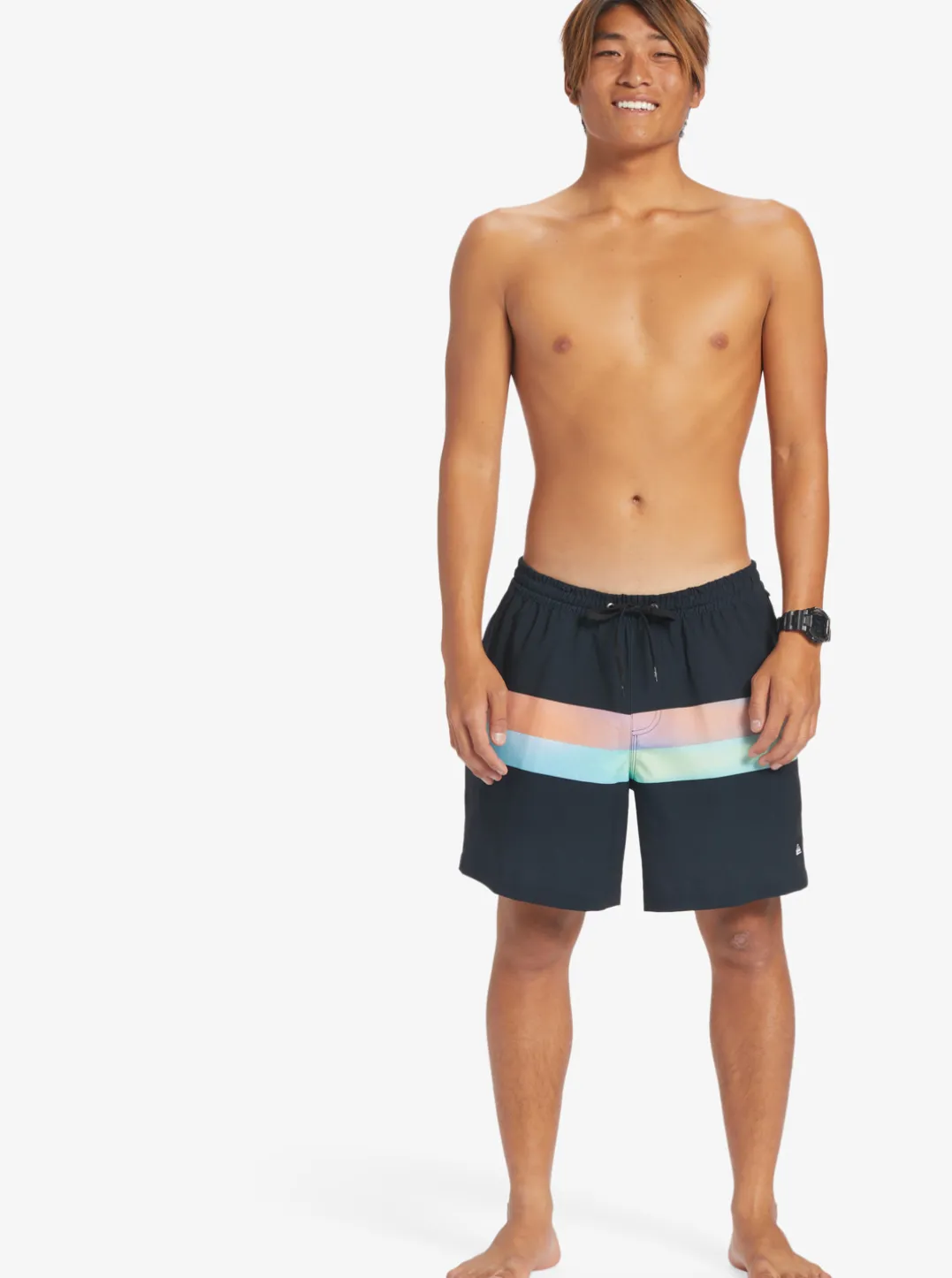 Mens Quiksilver Elastic Waist|Surfsilk Air-Brush 17" Volleys For Men