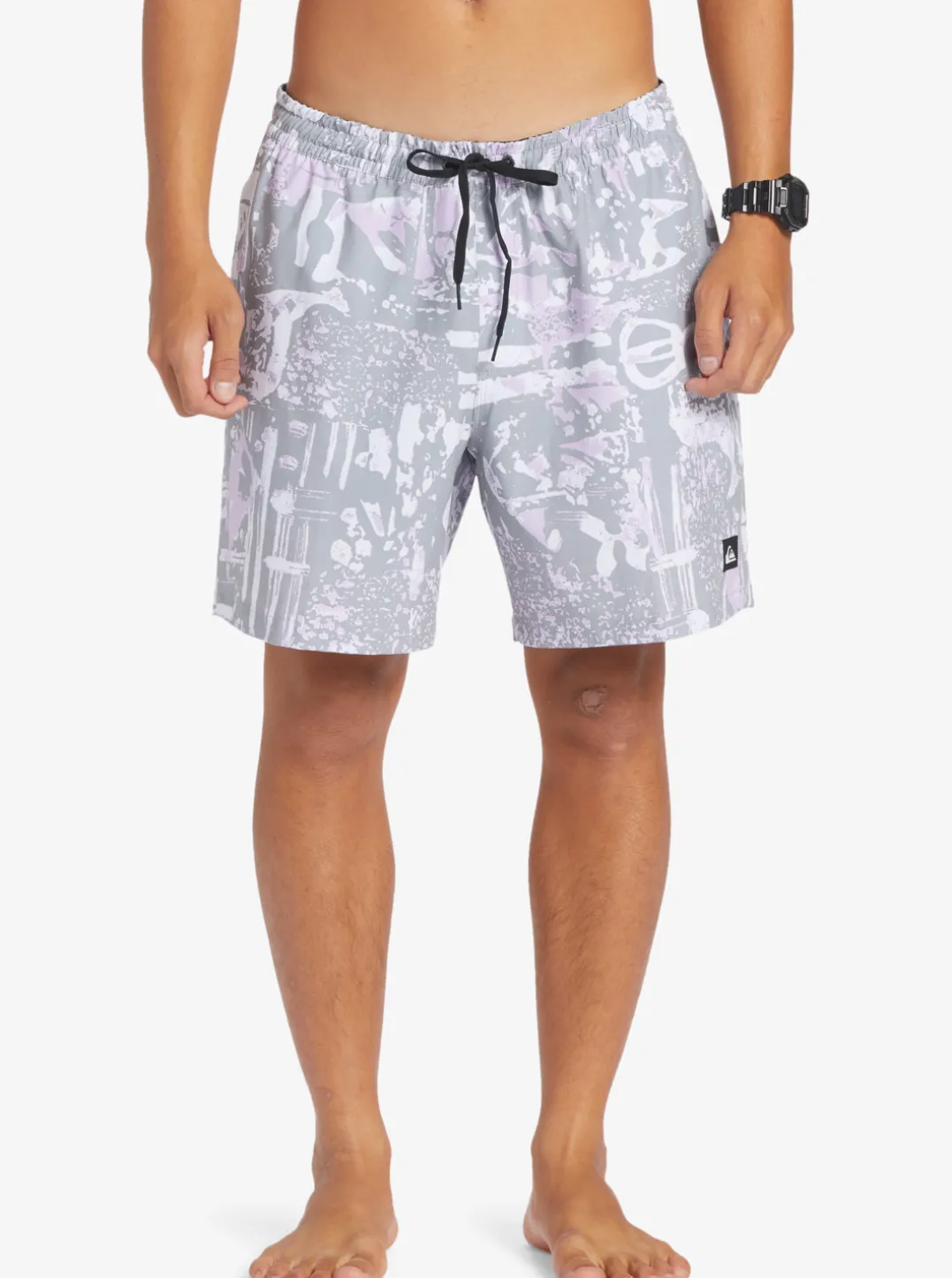 Mens Quiksilver Elastic Waist|Surfsilk Mix 17" Volleys