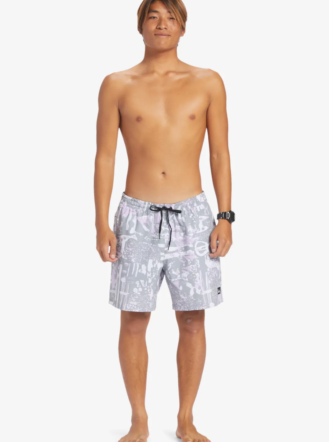 Mens Quiksilver Elastic Waist|Surfsilk Mix 17" Volleys