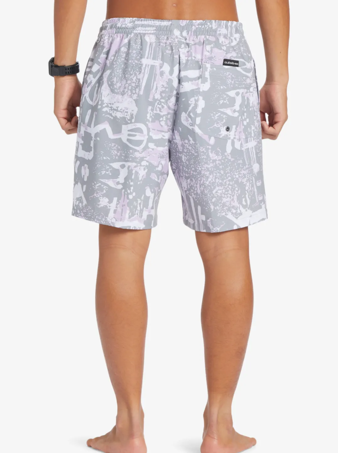 Mens Quiksilver Elastic Waist|Surfsilk Mix 17" Volleys