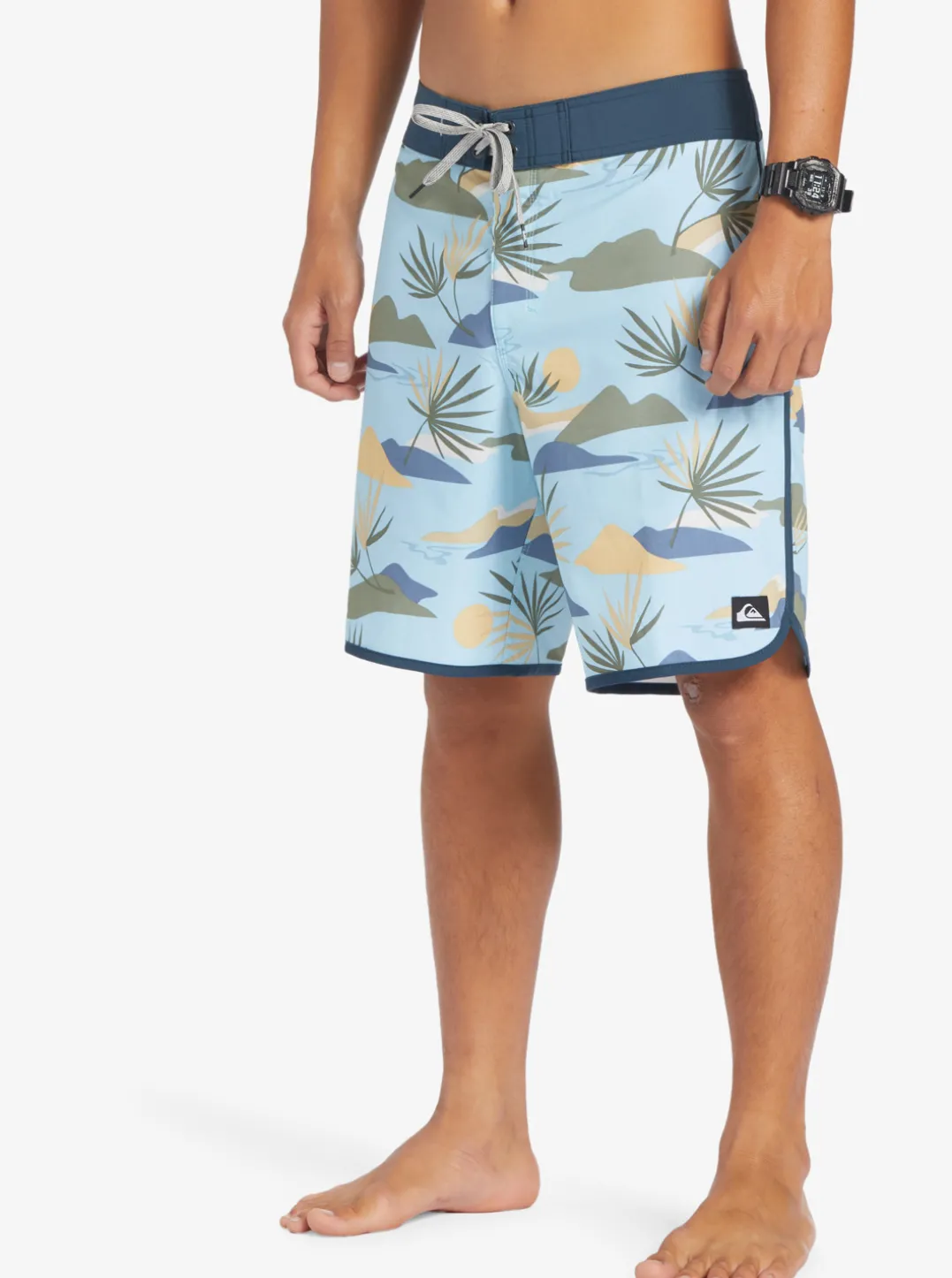 Mens Quiksilver Boardshorts|Surfsilk Scallop 19" Boardshorts