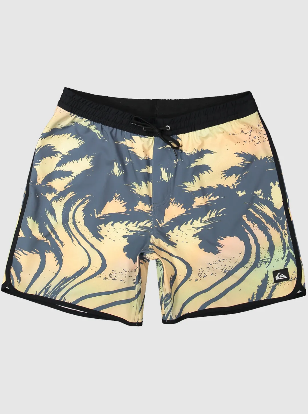 Mens Quiksilver Elastic Waist|Surfsilk Scallop Volley 17" Volleys