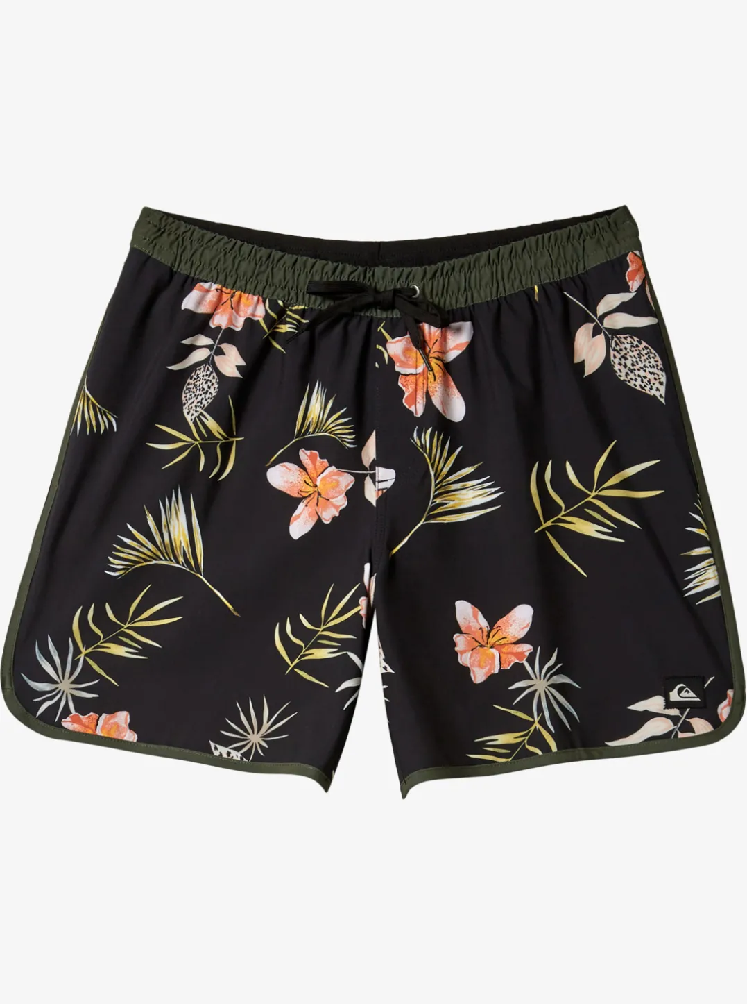 Mens Quiksilver Elastic Waist|Surfsilk Scallop Volley 17" Volleys