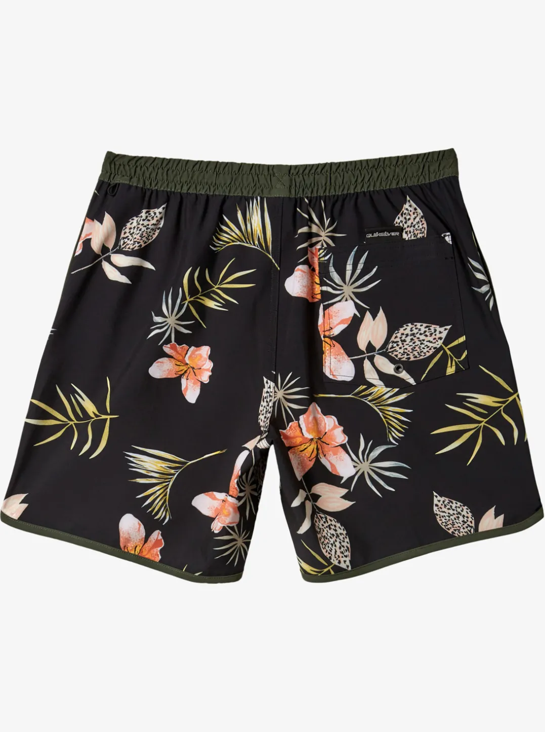 Mens Quiksilver Elastic Waist|Surfsilk Scallop Volley 17" Volleys