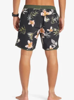 Mens Quiksilver Elastic Waist|Surfsilk Scallop Volley 17