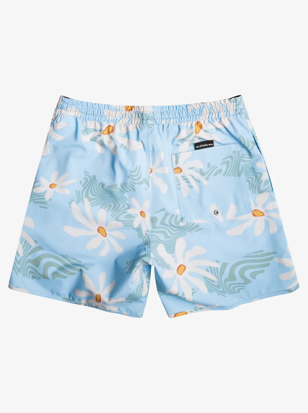 Mens Quiksilver Elastic Waist|Surfsilk Scallop Volley 17" Volleys