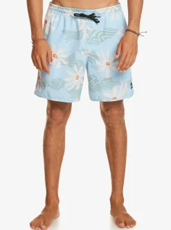Mens Quiksilver Elastic Waist|Surfsilk Scallop Volley 17