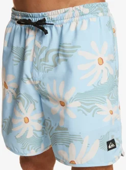 Mens Quiksilver Elastic Waist|Surfsilk Scallop Volley 17