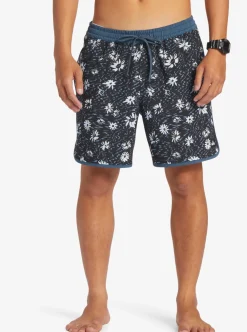 Mens Quiksilver Elastic Waist|Surfsilk Scallop Volley 17