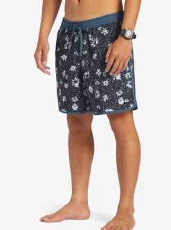 Mens Quiksilver Elastic Waist|Surfsilk Scallop Volley 17