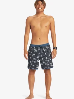 Mens Quiksilver Elastic Waist|Surfsilk Scallop Volley 17