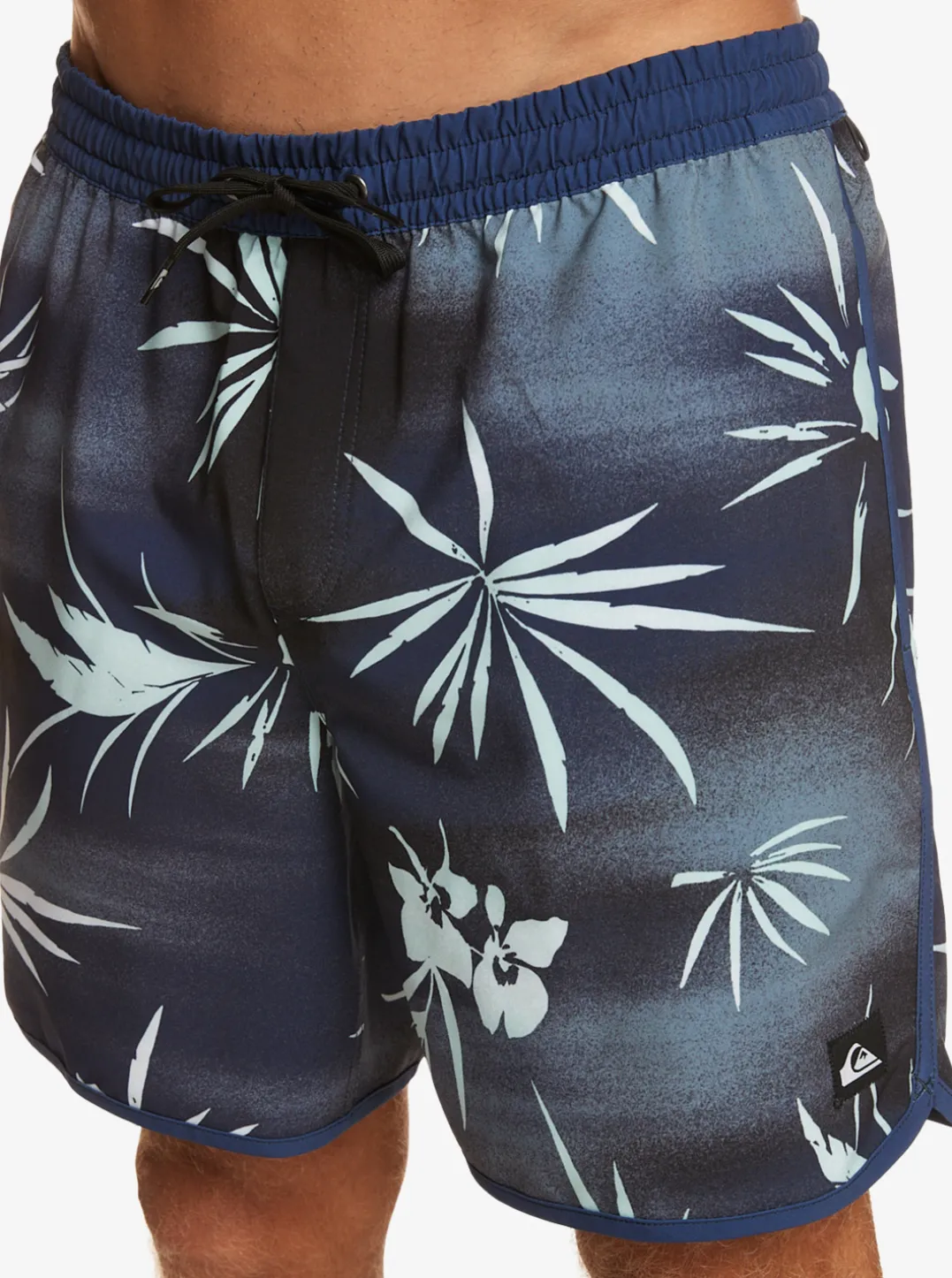 Mens Quiksilver Elastic Waist|Surfsilk Scallop Volley 17" Volleys