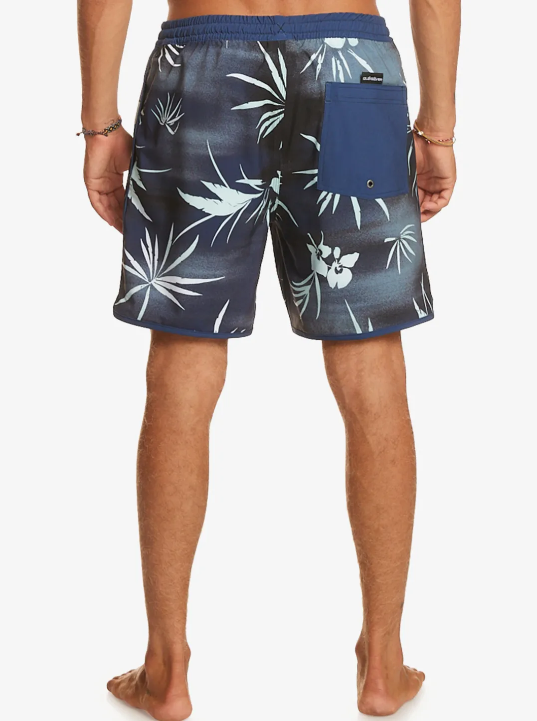 Mens Quiksilver Elastic Waist|Surfsilk Scallop Volley 17" Volleys