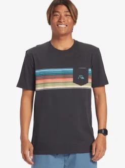 Mens Quiksilver Tees|Swell Vision Stripe Pocket T-Shirt