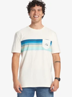Mens Quiksilver Tees|Swell Vision Stripe Pocket T-Shirt