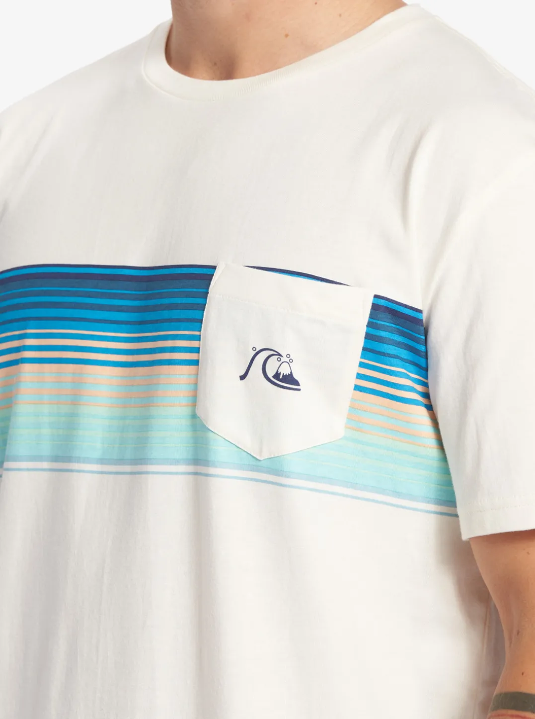 Mens Quiksilver Tees|Swell Vision Stripe Pocket T-Shirt
