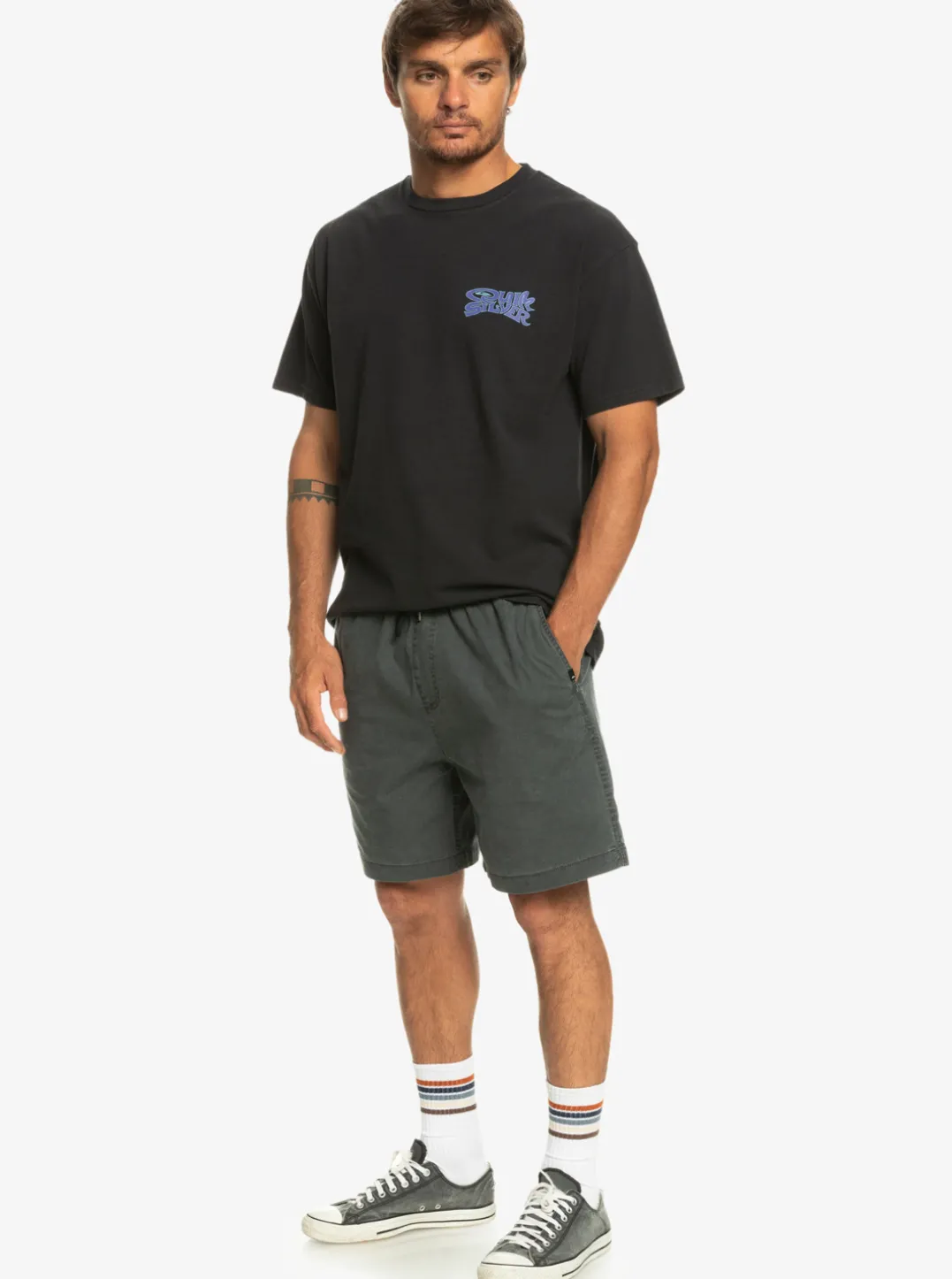 Mens Quiksilver Shorts & Amphibians|Taxer Elastic Waist Shorts
