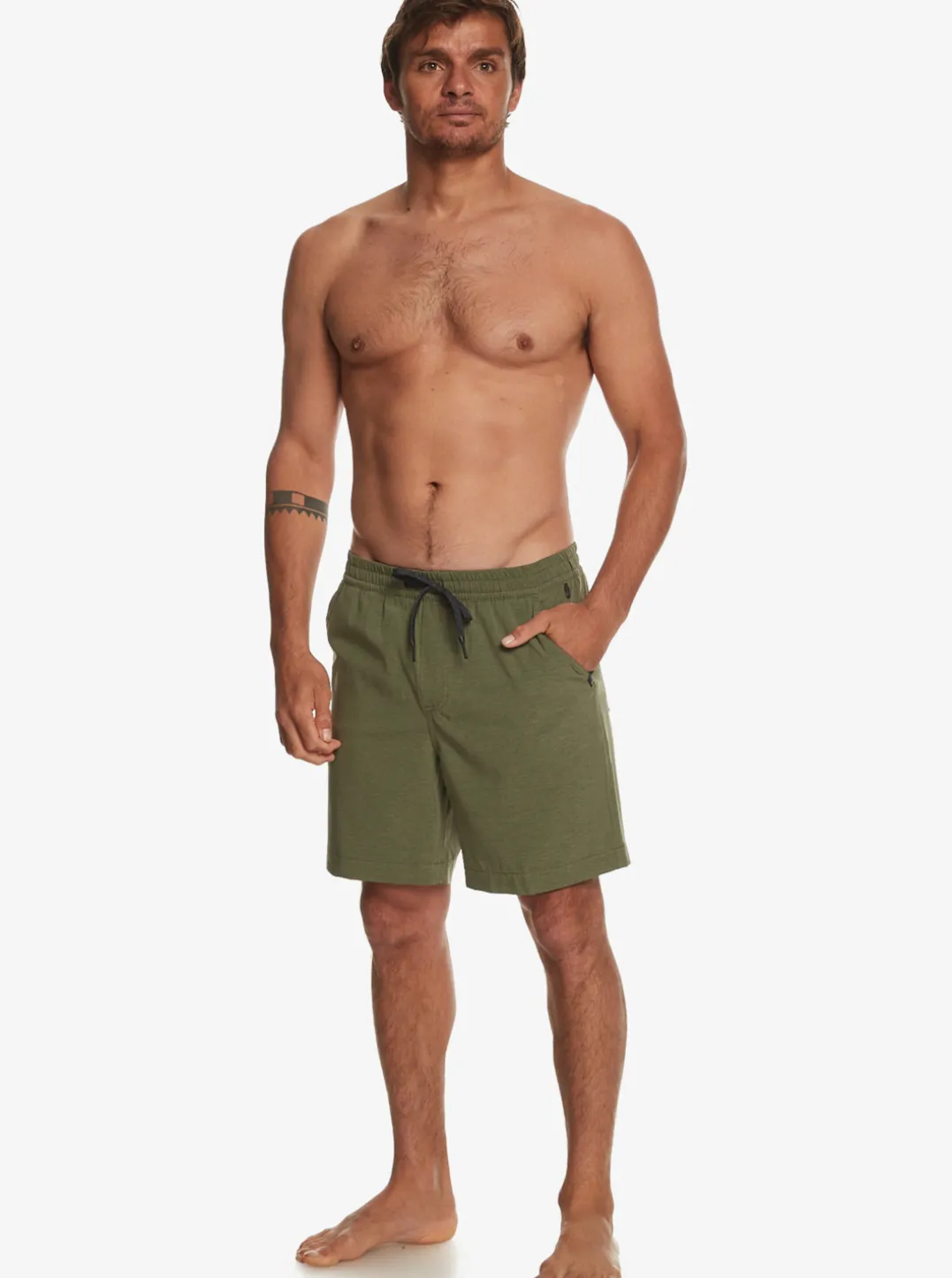 Mens Quiksilver Boardshorts|Taxer Heather 18" Amphibian Boardshorts