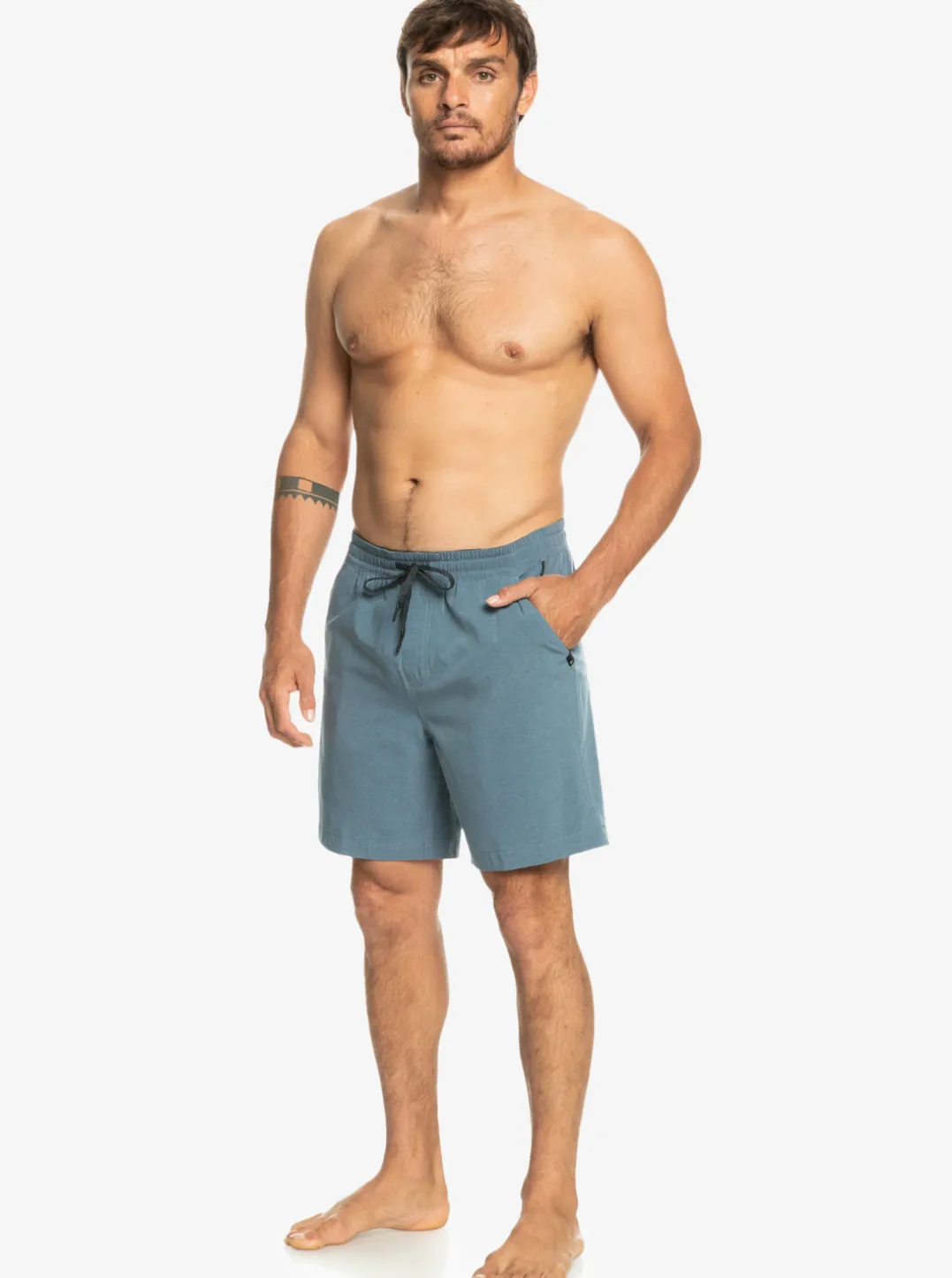 Mens Quiksilver Boardshorts|Taxer Heather 18" Amphibian Boardshorts