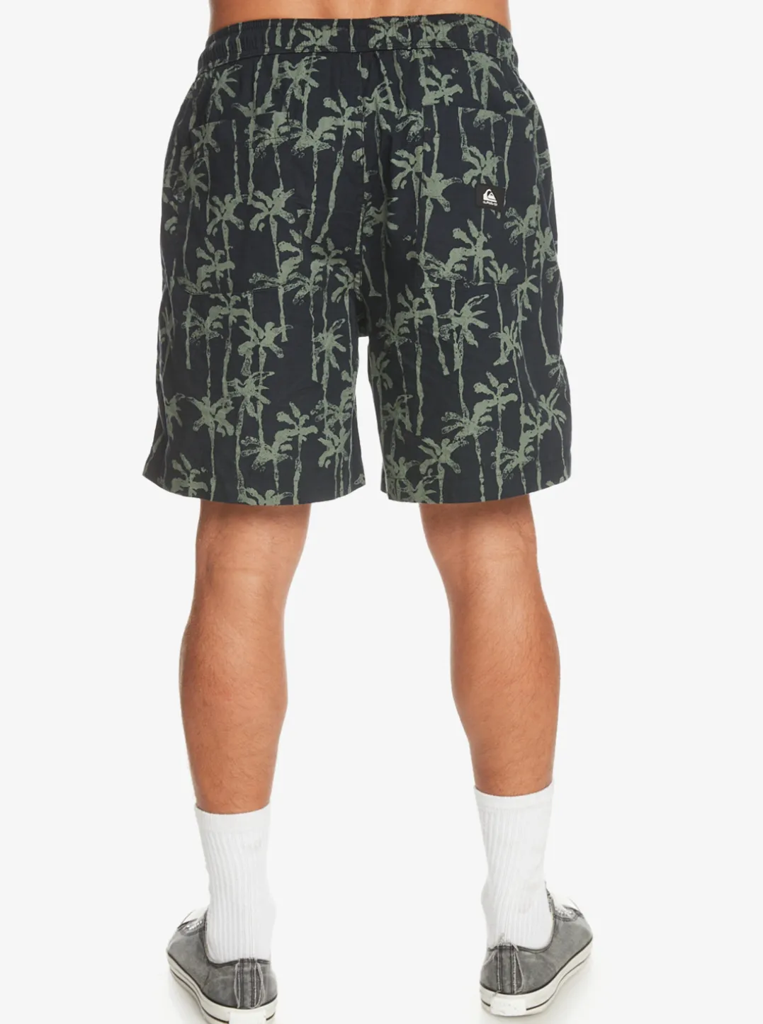Mens Quiksilver Shorts & Amphibians|Taxer Print Elastic Waist Shorts
