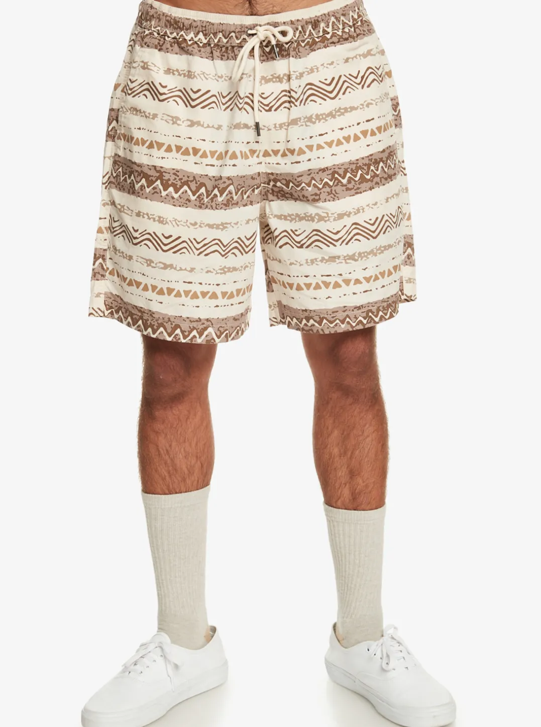 Mens Quiksilver Shorts & Amphibians|Taxer Print Elastic Waist Shorts