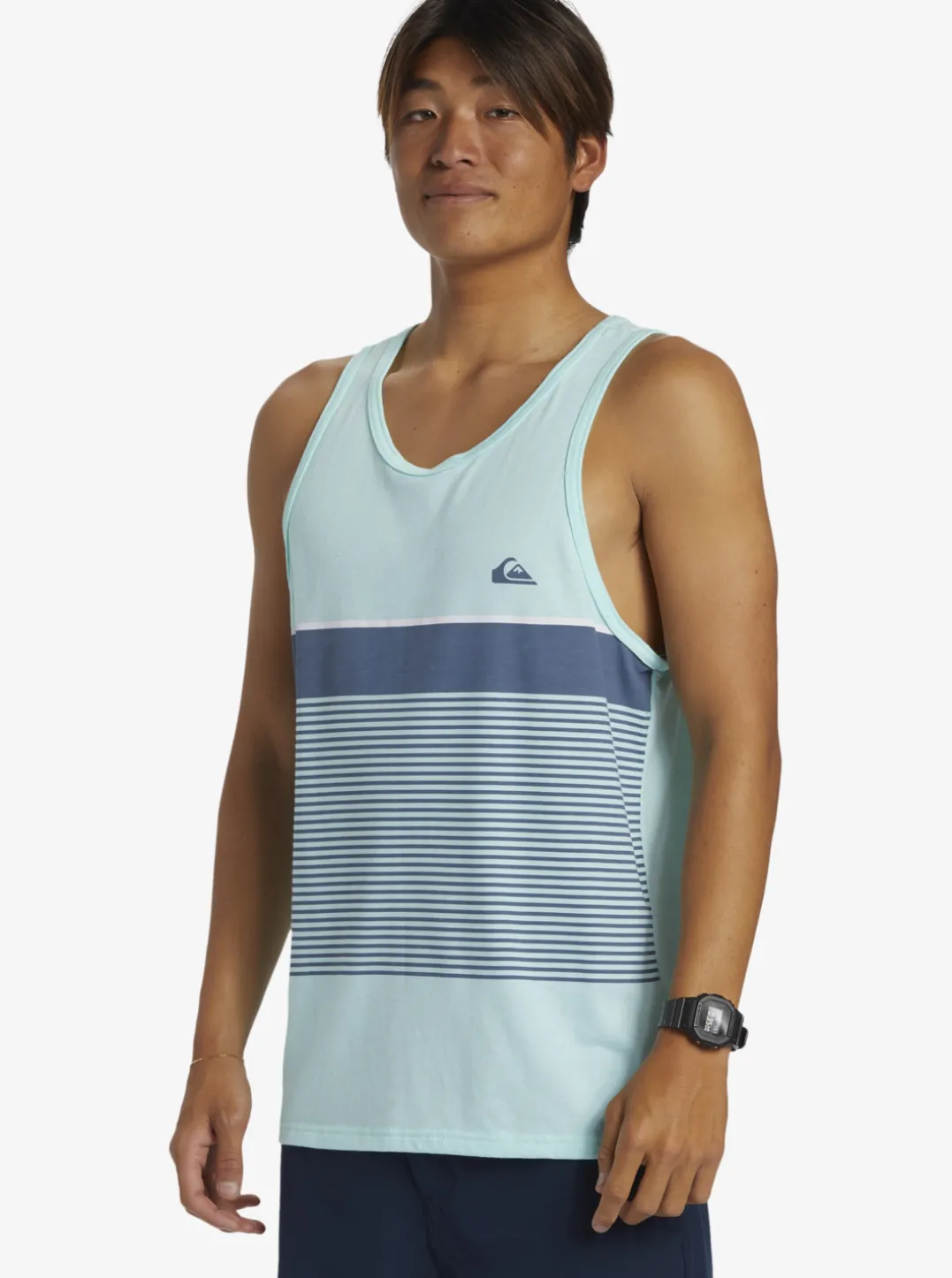 Mens Quiksilver Tees|Tijuana Stripe Tank Top