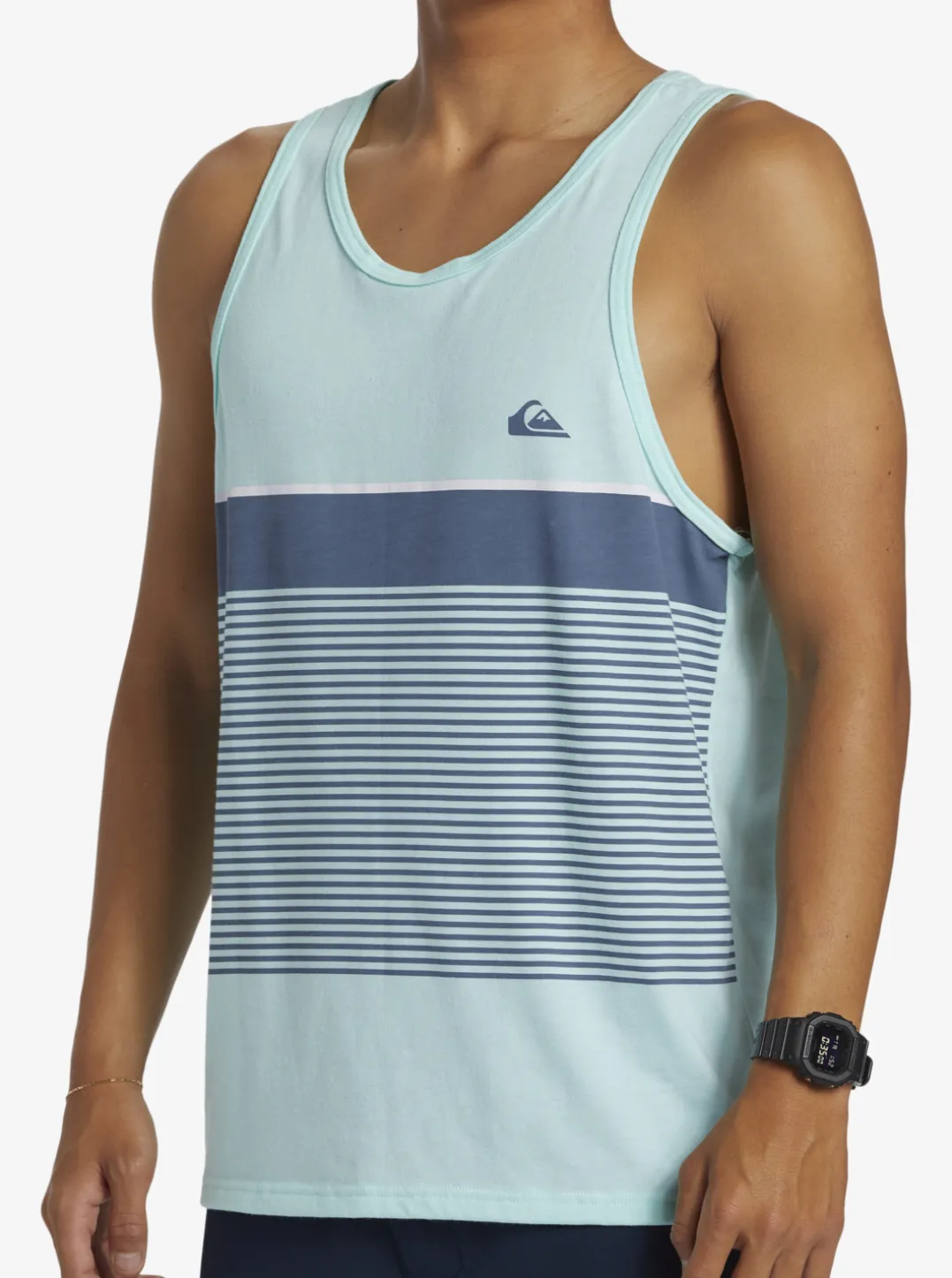 Mens Quiksilver Tees|Tijuana Stripe Tank Top
