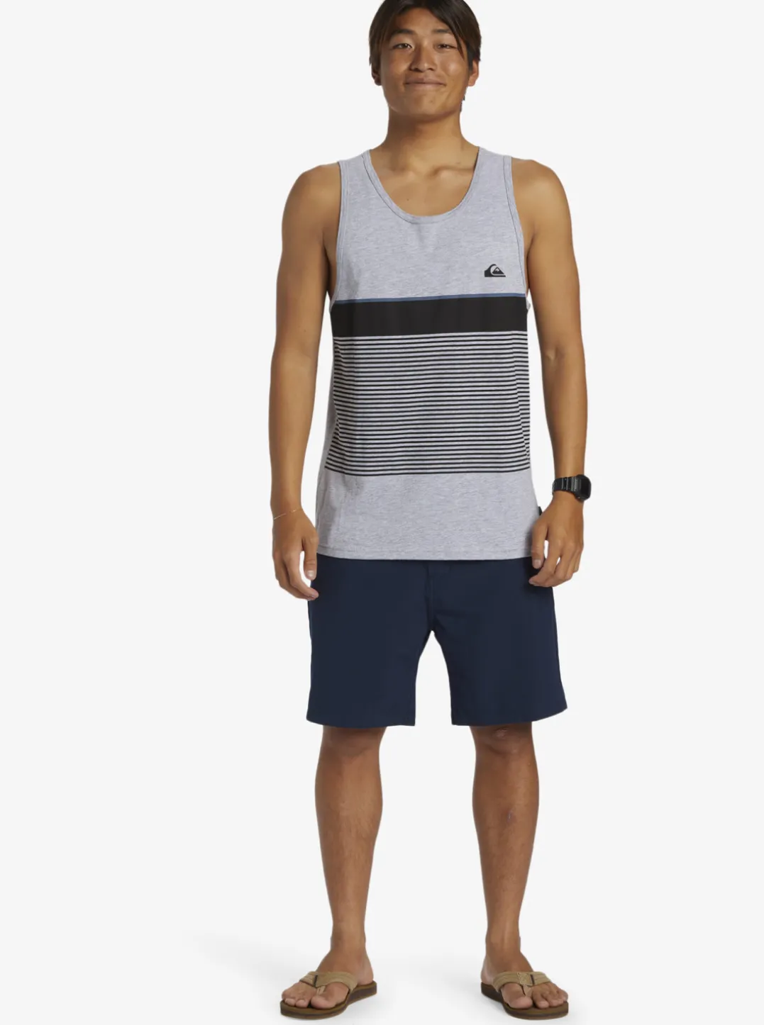 Mens Quiksilver Tees|Tijuana Stripe Tank Top