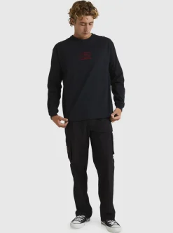 Mens Quiksilver Tees|Tilt Long Sleeve Stn T-Shirt