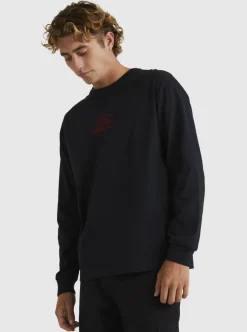 Mens Quiksilver Tees|Tilt Long Sleeve Stn T-Shirt