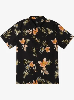 Mens Quiksilver Shirts & Polos|Tropical Floral Short Sleeve Woven Shirt