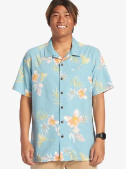 Mens Quiksilver Shirts & Polos|Tropical Floral Short Sleeve Woven Shirt