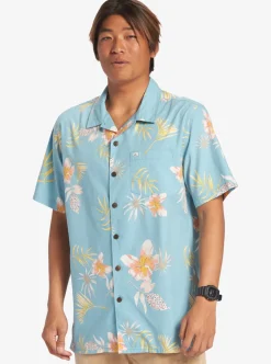 Mens Quiksilver Shirts & Polos|Tropical Floral Short Sleeve Woven Shirt