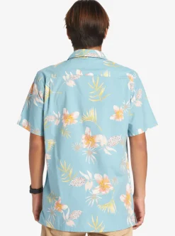 Mens Quiksilver Shirts & Polos|Tropical Floral Short Sleeve Woven Shirt