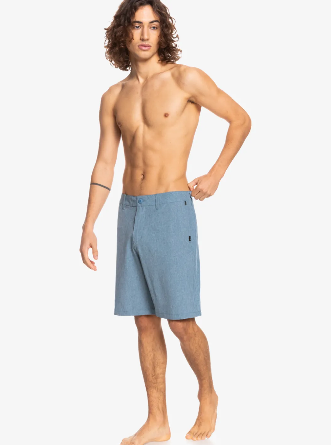 Mens Quiksilver Boardshorts|Union Heather Amphibian 20" Hybrid Shorts