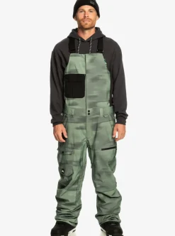 Mens Quiksilver Snow Pants|Utility Technical Snow Bib Pants