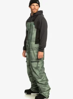Mens Quiksilver Snow Pants|Utility Technical Snow Bib Pants