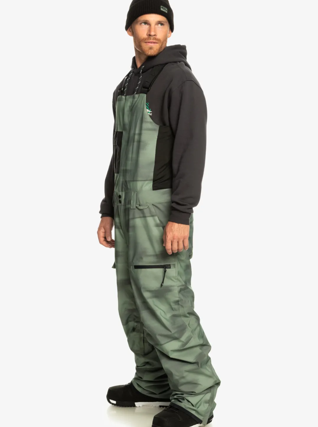 Mens Quiksilver Snow Pants|Utility Technical Snow Bib Pants