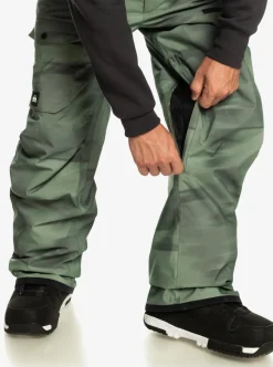 Mens Quiksilver Snow Pants|Utility Technical Snow Bib Pants