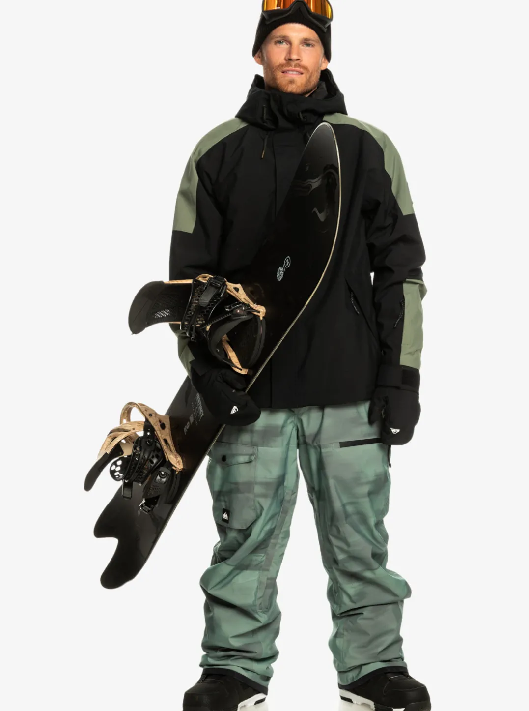 Mens Quiksilver Snow Pants|Utility Technical Snow Bib Pants