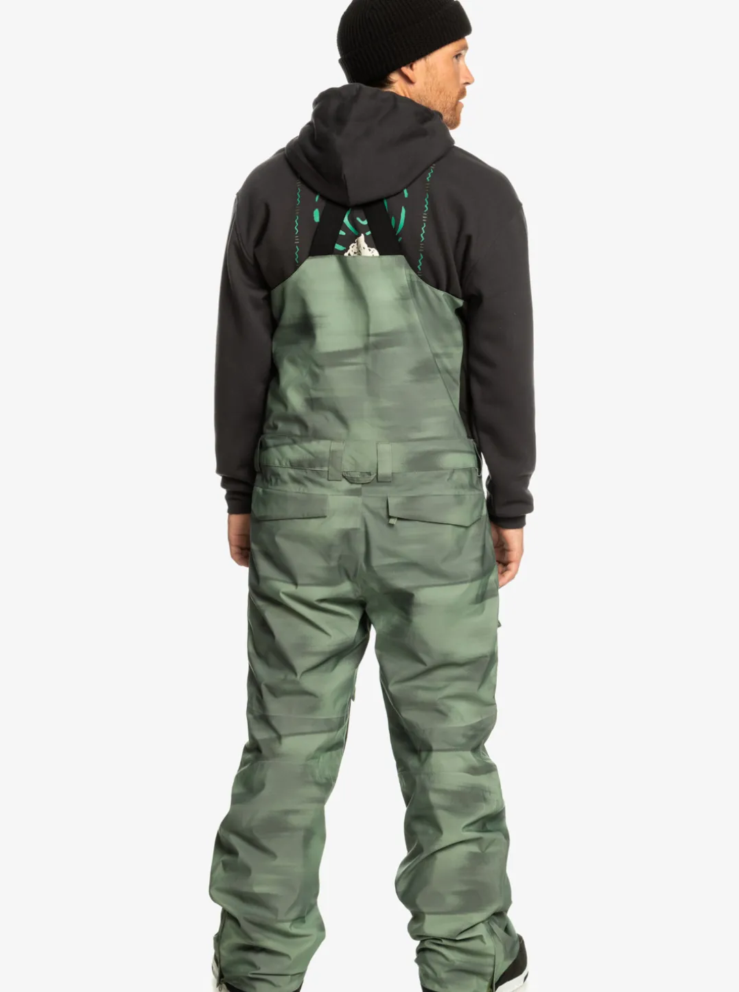 Mens Quiksilver Snow Pants|Utility Technical Snow Bib Pants