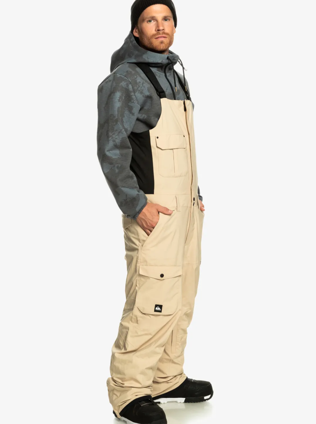 Mens Quiksilver Snow Pants|Utility Technical Snow Bib Pants
