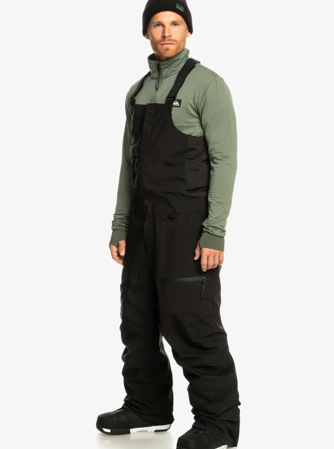 Mens Quiksilver Snow Pants|Utility Technical Snow Bib Pants