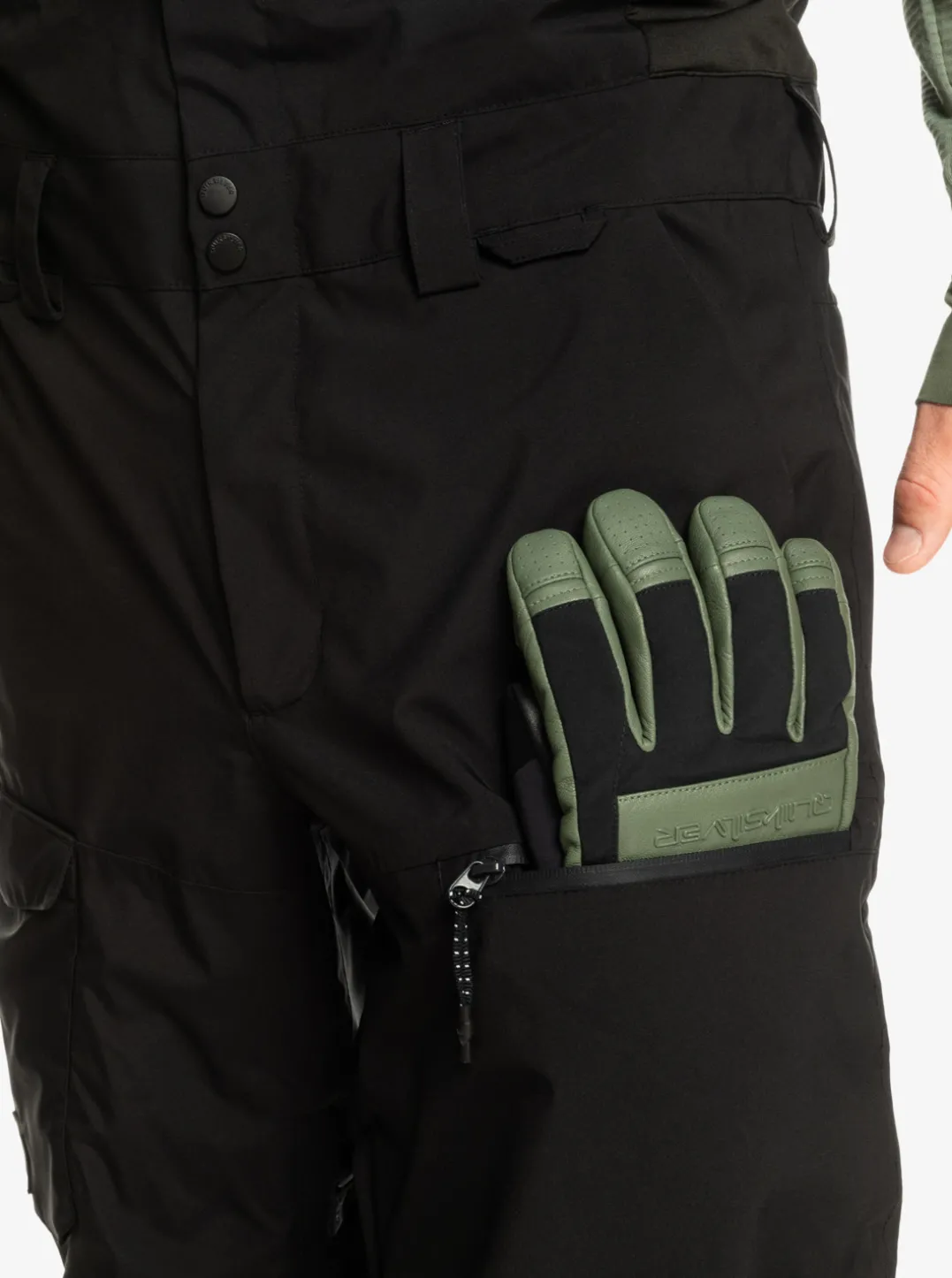 Mens Quiksilver Snow Pants|Utility Technical Snow Bib Pants