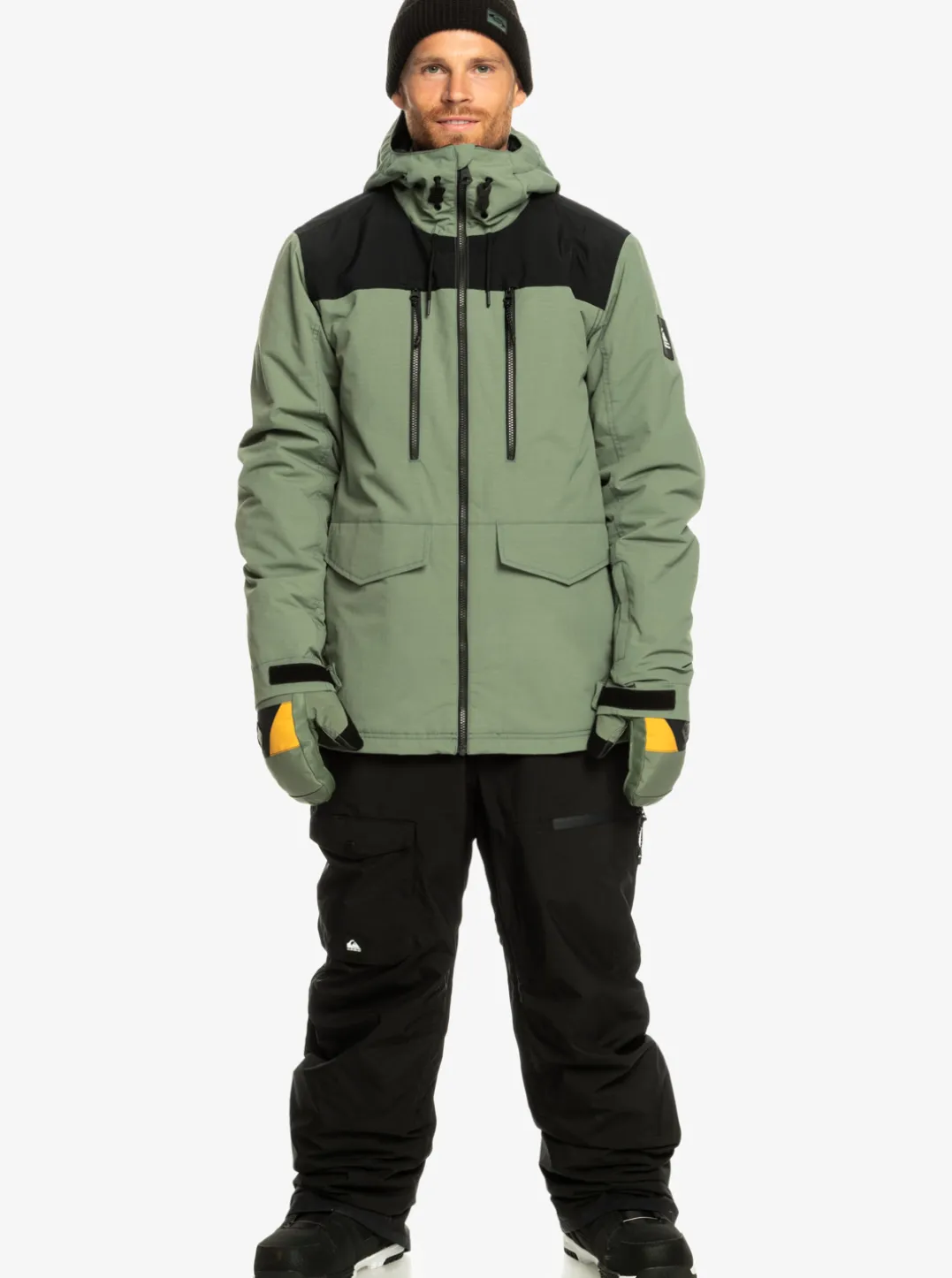 Mens Quiksilver Snow Pants|Utility Technical Snow Bib Pants