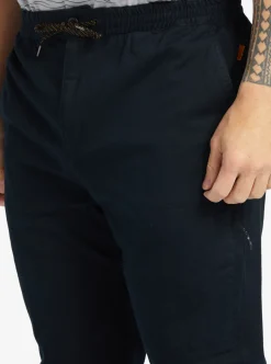 Mens Quiksilver Pants|Waterman After Surf Elastic Waist Pants