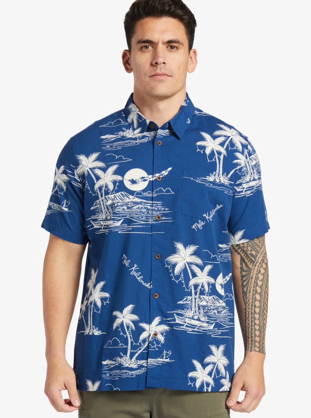 Mens Quiksilver Shirts & Polos|Waterman Ahi Holiday Woven Shirt